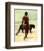 The Protector-Sterling Brown-Framed Art Print