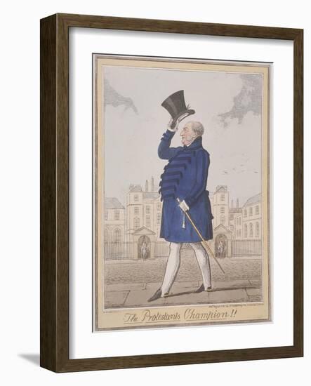 The Protestant's Champion!!, 1825-Isaac Robert Cruikshank-Framed Giclee Print