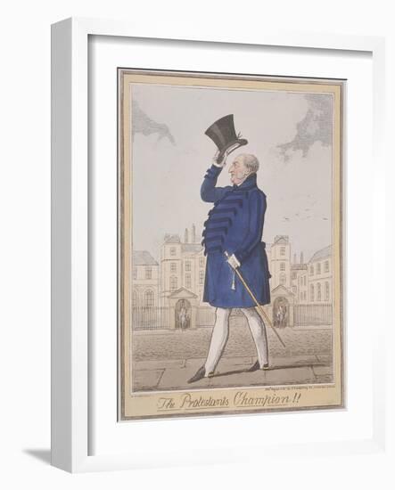 The Protestant's Champion!!, 1825-Isaac Robert Cruikshank-Framed Giclee Print