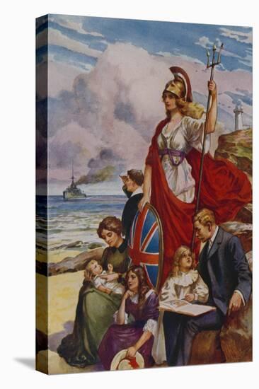 The Proud Bulwarks of Britannia-null-Stretched Canvas