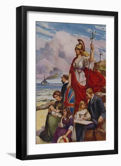 The Proud Bulwarks of Britannia-null-Framed Giclee Print