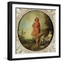 The Proud Man, 1715-Jean Antoine Watteau-Framed Giclee Print