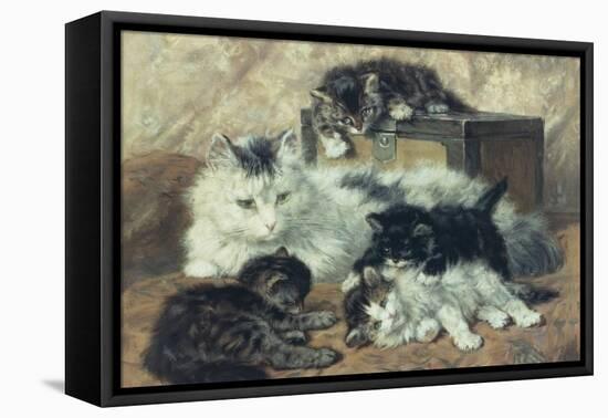 The Proud Mother-Charles Van Den Eycken-Framed Stretched Canvas