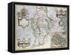 The Province of Connaugh Map-John Speede-Framed Stretched Canvas