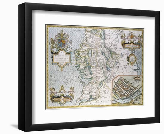 The Province of Connaugh Map-John Speede-Framed Giclee Print