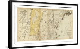 The Provinces of Massachusetts Bay and New Hampshire, Northern, c.1776-Thomas Jefferys-Framed Art Print
