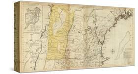 The Provinces of Massachusetts Bay and New Hampshire, Northern, c.1776-Thomas Jefferys-Stretched Canvas