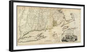 The Provinces of Massachusetts Bay and New Hampshire, Southern, c.1776-Thomas Jefferys-Framed Art Print