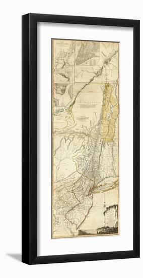 The Provinces of New York, and New Jersey, c.1776-Thomas Jefferys-Framed Art Print