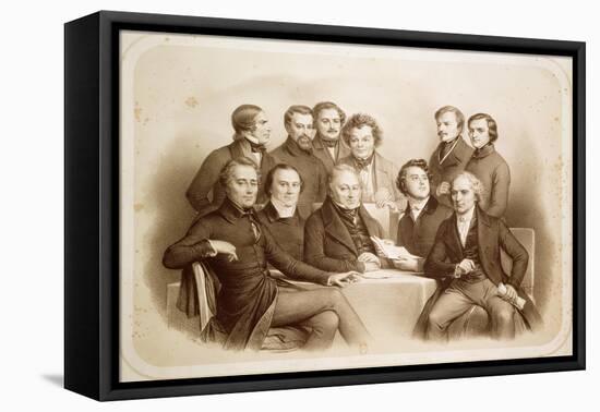 The Provisional Government of 24th February 1848, 1848-Achille Deveria-Framed Stretched Canvas