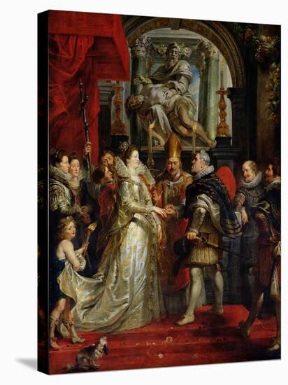 The Proxy Marriage of Marie de Medici-Peter Paul Rubens-Stretched Canvas