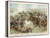 The Prussian Cavalry Charge at Vionville-Mars-La-Tour During the Franco-Prussian War-null-Stretched Canvas