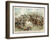 The Prussian Cavalry Charge at Vionville-Mars-La-Tour During the Franco-Prussian War-null-Framed Art Print