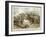 The Prussian Cavalry Charge at Vionville-Mars-La-Tour During the Franco-Prussian War-null-Framed Art Print