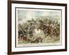 The Prussian Cavalry Charge at Vionville-Mars-La-Tour During the Franco-Prussian War-null-Framed Art Print