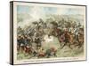 The Prussian Cavalry Charge at Vionville-Mars-La-Tour-F. Amling-Stretched Canvas