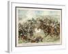 The Prussian Cavalry Charge at Vionville-Mars-La-Tour-F. Amling-Framed Art Print