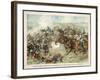 The Prussian Cavalry Charge at Vionville-Mars-La-Tour-F. Amling-Framed Art Print