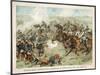 The Prussian Cavalry Charge at Vionville-Mars-La-Tour-F. Amling-Mounted Art Print