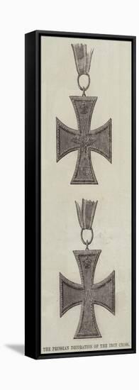 The Prussian Decoration of the Iron Cross-null-Framed Stretched Canvas