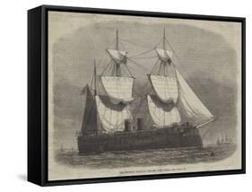 The Prussian Ironclad Frigate Kron Prinz-Edwin Weedon-Framed Stretched Canvas