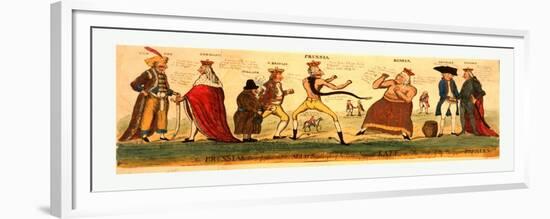 The Prussian Prize-Fighter and His Allies Attempting to Tame Imperial Kate-null-Framed Giclee Print