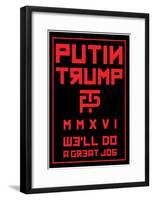 The PT Hookup (Black & Red)-null-Framed Poster