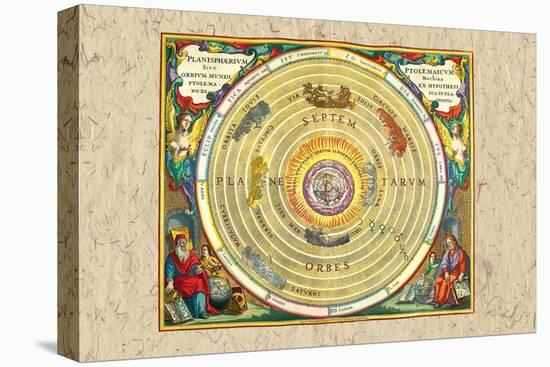 The Ptolemaic Understanding of the Universe-Andreas Cellarius-Stretched Canvas