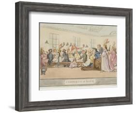 The Public Breakfast, Plate 11 from the Series "The Comforts of Bath", 1798-Thomas Rowlandson-Framed Giclee Print