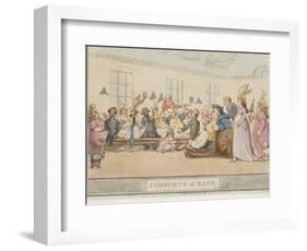 The Public Breakfast, Plate 11 from the Series "The Comforts of Bath", 1798-Thomas Rowlandson-Framed Giclee Print