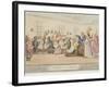 The Public Breakfast, Plate 11 from the Series "The Comforts of Bath", 1798-Thomas Rowlandson-Framed Giclee Print