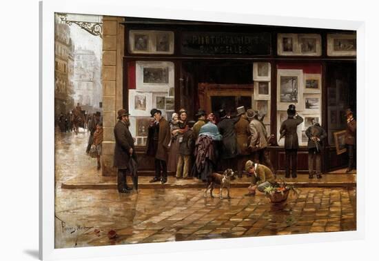 The Public Exhibition of Painting, 1888-Juan Ferrer y Miro-Framed Giclee Print