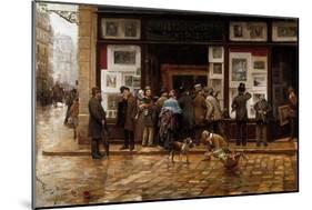 The Public Exhibition of Painting, 1888-Juan Ferrer y Miro-Mounted Giclee Print