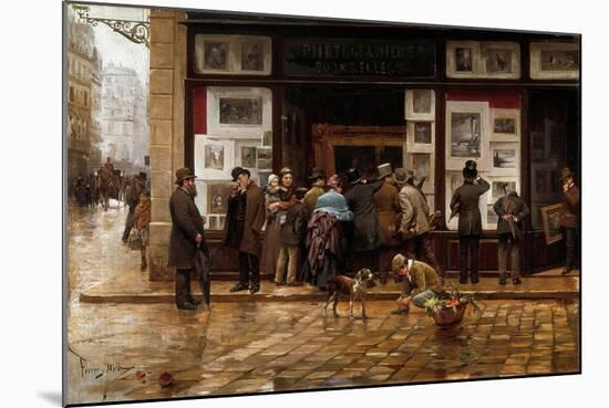 The Public Exhibition of Painting, 1888-Juan Ferrer y Miro-Mounted Giclee Print