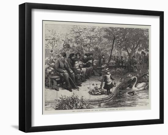 The Public Garden of the Brewers' Company at Stepney-Charles Joseph Staniland-Framed Giclee Print