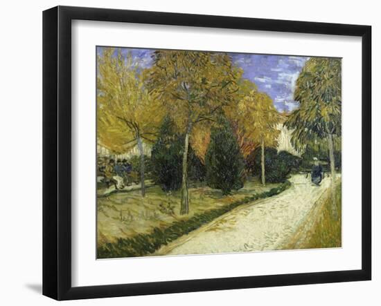 The Public Garden-Vincent van Gogh-Framed Giclee Print