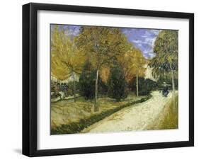 The Public Garden-Vincent van Gogh-Framed Giclee Print