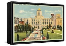 The Public Library, Los Angeles, California-null-Framed Stretched Canvas