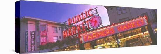 The Public Market Seattle WA USA-null-Stretched Canvas