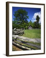 The Puckett Cabin, Blue Ridge Parkway, Virginia, USA-Charles Gurche-Framed Premium Photographic Print