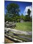 The Puckett Cabin, Blue Ridge Parkway, Virginia, USA-Charles Gurche-Mounted Premium Photographic Print