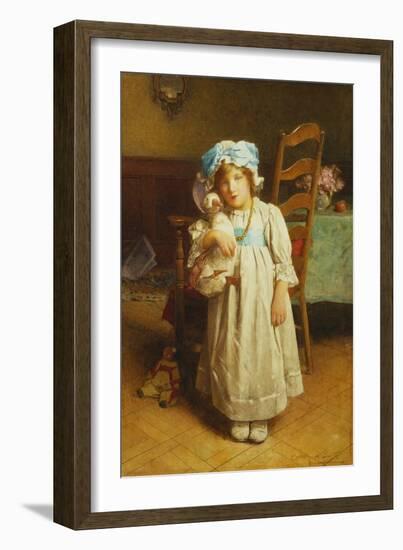 The Puddle Duck, (Pencil and Watercolour)-Carlton Alfred Smith-Framed Giclee Print
