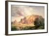 The Pueblo of Acoma, New Mexico-Thomas Moran-Framed Giclee Print