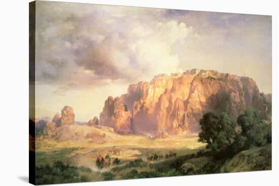 The Pueblo of Acoma, New Mexico-Thomas Moran-Stretched Canvas