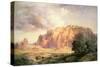 The Pueblo of Acoma, New Mexico-Thomas Moran-Stretched Canvas