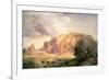 The Pueblo of Acoma, New Mexico-Thomas Moran-Framed Giclee Print