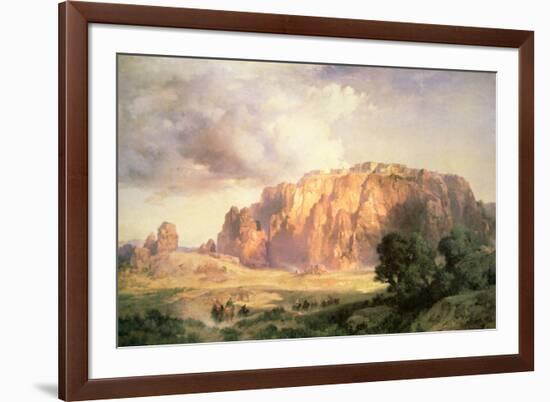 The Pueblo of Acoma, New Mexico-Thomas Moran-Framed Giclee Print