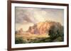 The Pueblo of Acoma, New Mexico-Thomas Moran-Framed Giclee Print