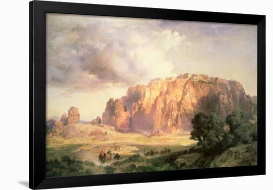 The Pueblo of Acoma, New Mexico-Thomas Moran-Framed Giclee Print