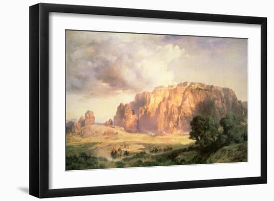 The Pueblo of Acoma, New Mexico-Thomas Moran-Framed Giclee Print